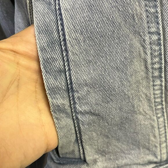 NWT-Universal Thread Purple Denim Jean Jacket with Defects and Home Embroidery-S - Picture 7 of 15